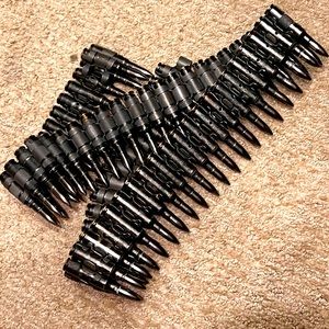 Bullet belt black 308 street punk crust